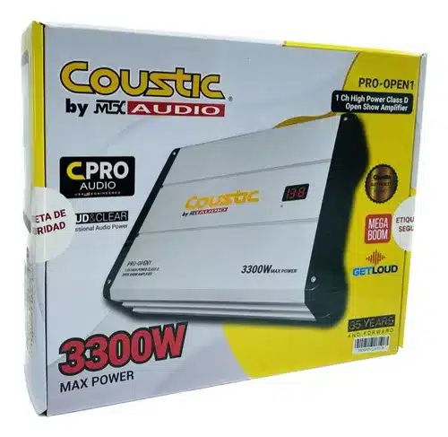 Amplificador Clase D 1ch Coustic Pro-open1